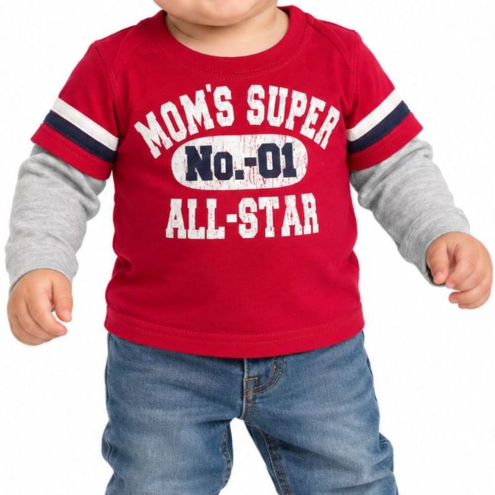 🔥 5 for $30 🔥 Carter’s Boys “Mommy’s All-Star” Long Sleeve T-Shirt | 9M
